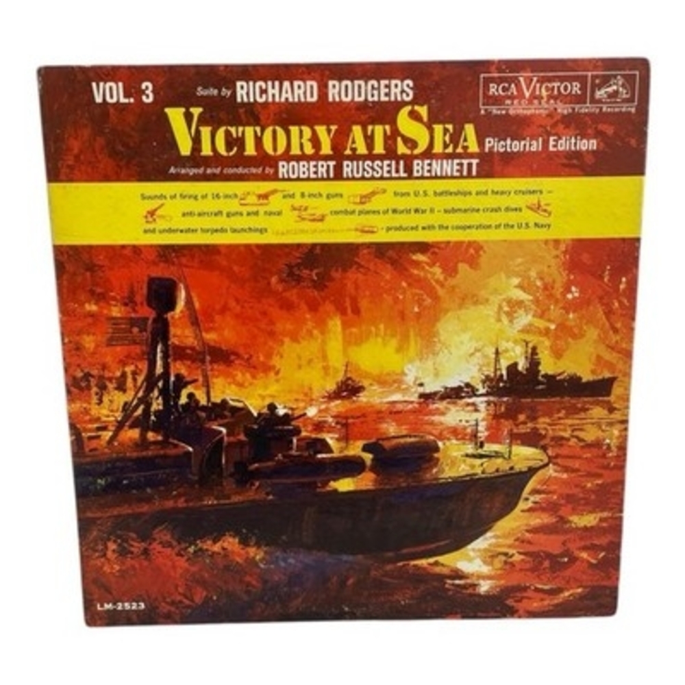 Richard Rodgers Victory At Sea Vol 3 RCA Victor LM-2523 Mono LP Vinyl VG+/VG